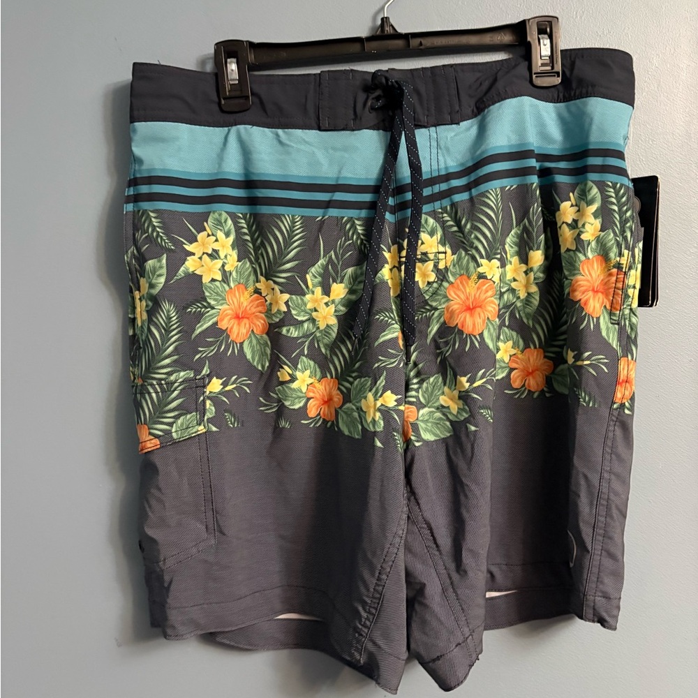 Tropical Floral Men's Swim Shorts